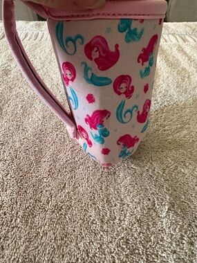 Pink Mermaid Print Neoprene Owala Kids Free sip Bottle Tote